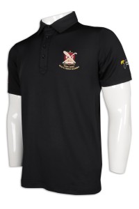P1155 Customized Men's Polo Shirt Four Buttons Hong Kong Tennis Academy Golf Polo Shirt Supplier